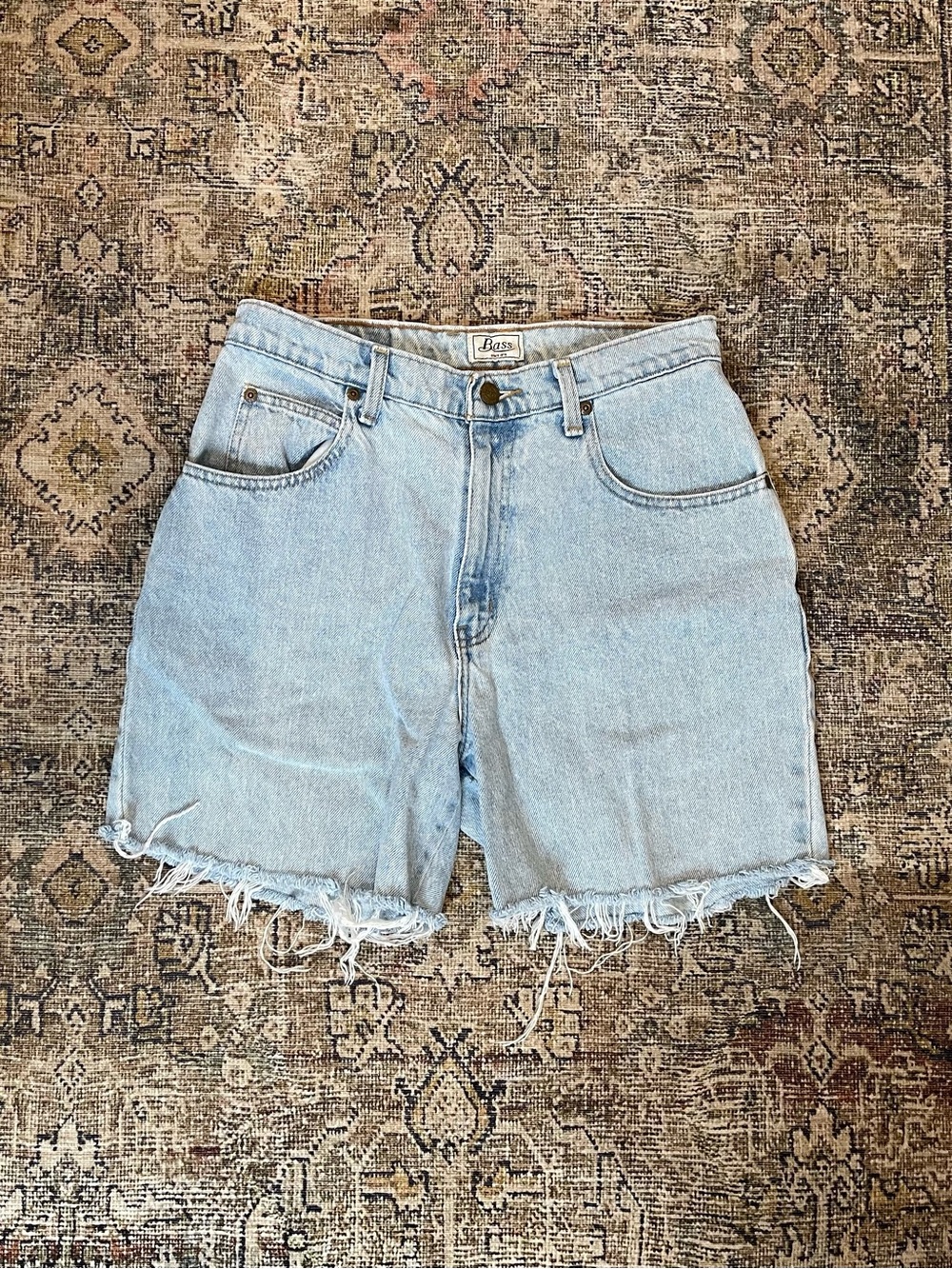 SOLD Vintage Bass Light Wash Denim Cut-off Shorts